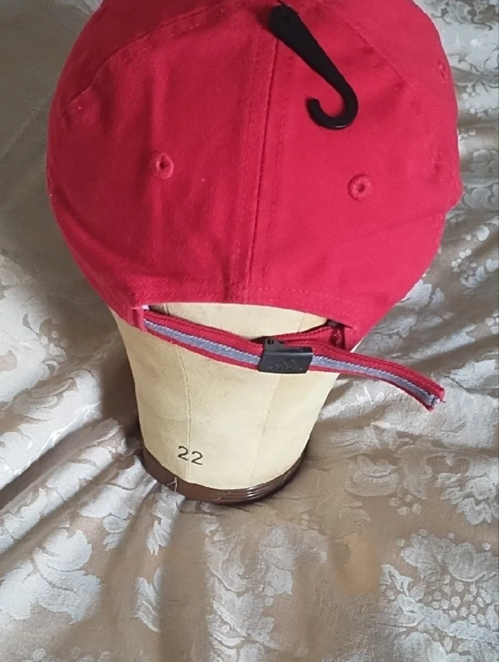 Adidas Red Baseball Cap with White Logo